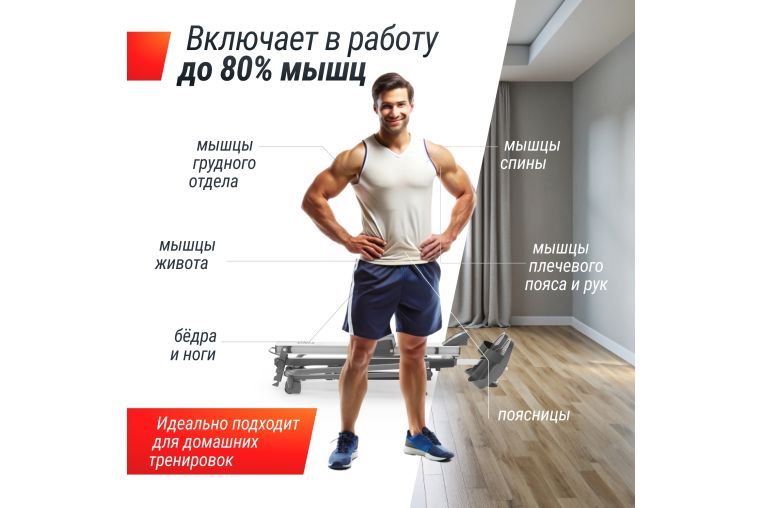 Гребной тренажер гидравлический UnixFit 320G фото 22