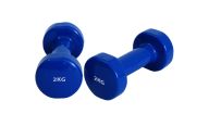 Гантель Sportex виниловая DB200 2.0кг (синяя) шт