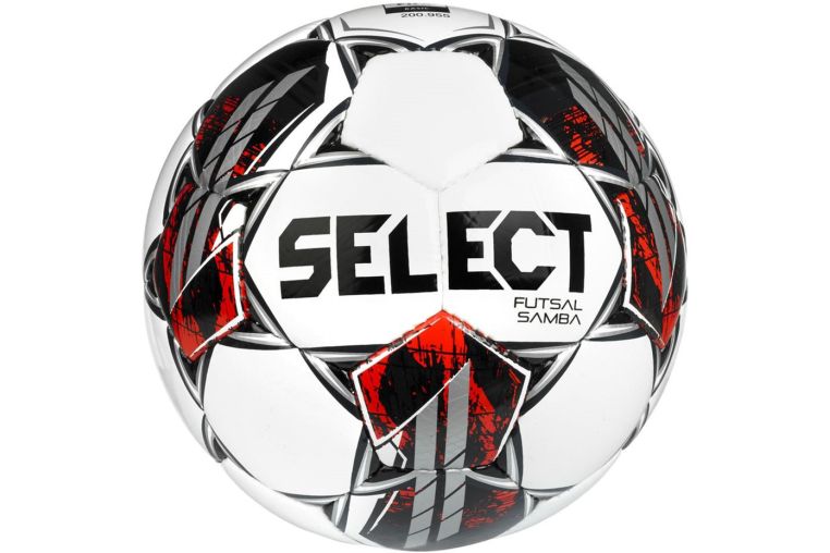 Мяч футзальный Select Futsal Samba v22 1063460009, р.4,FIFA Basic, 32п, ТПУ, руч.сш, бел-кр-черн 