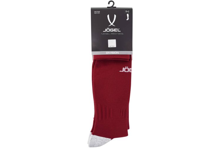 Гетры футбольные Jogel Match Socks, гранатовый фото 4