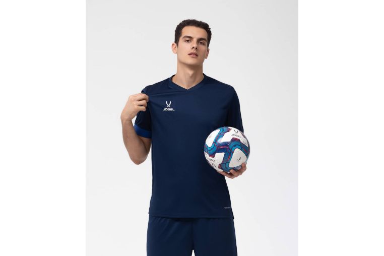 Футболка игровая Jogel Division PerFormDRY Union Jersey темно-синий\синий\белый фото 8