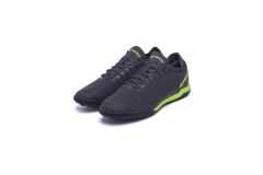 Бутсы футбольные Atemi TURF KIDS SBA-003 серый\ярко-салатовый