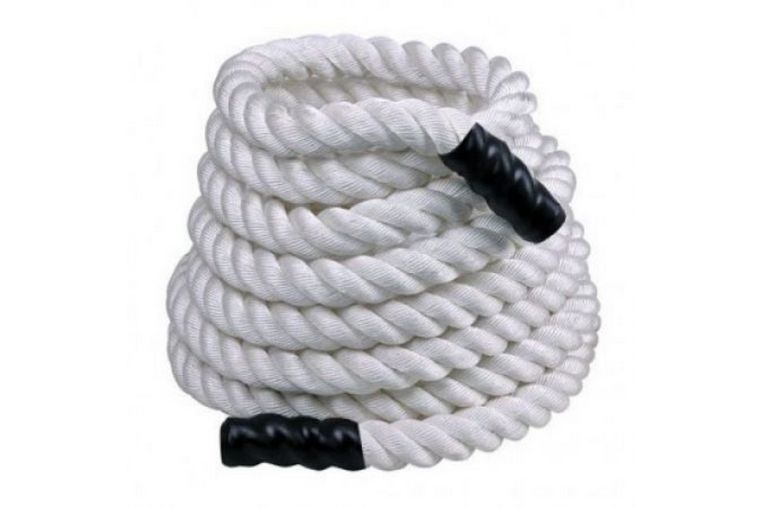 Тренировочный канат 9 м Perform Better Training Ropes 4086-30-White 7,3 кг, диаметр 3,81 см, белый 