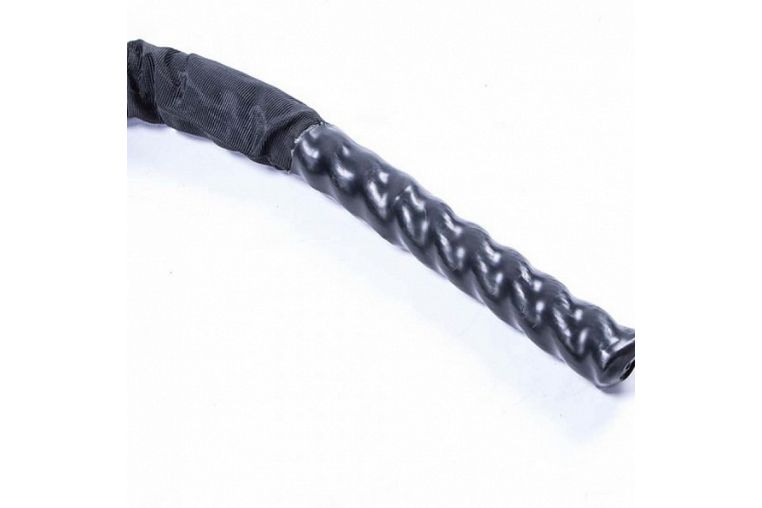Канат тренировочный в рукаве Live Pro Covered Battle Rope LP8172-S1 3,8 см х 9 м, черный\синий фото 2