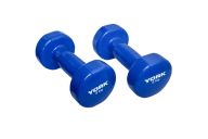 Гантель виниловая 3.0кг York DB200 синяя