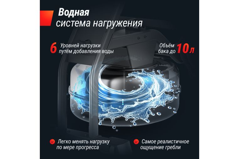 Гребной тренажер UnixFit Water Rower 340 RMWT340 фото 15