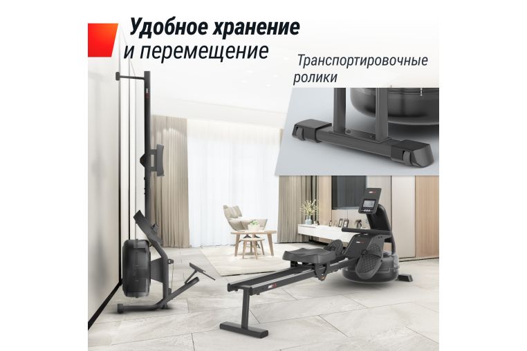 Гребной тренажер UnixFit Water Rower 340 RMWT340 фото 2