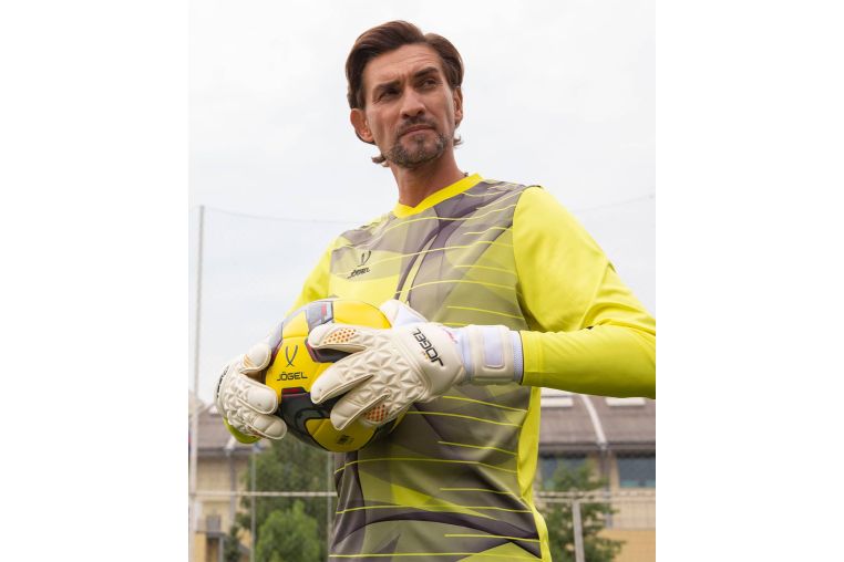Свитер вратарский Jogel DIVISION PerFormDRY GK Pattern LS, желтый/черный/белый фото 3