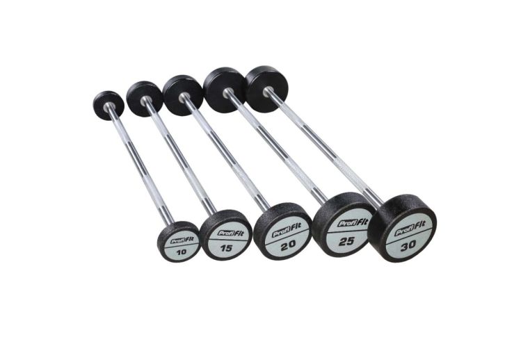 Набор прямых полиуретановых штанг LEVEL 10-30кг (шаг 5 кг, 5 шт) Profi-Fit 