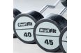 Набор изогнутых полиуретановых штанг LEVEL 35-55кг (шаг 5 кг, 5 шт) Profi-Fit фото 10