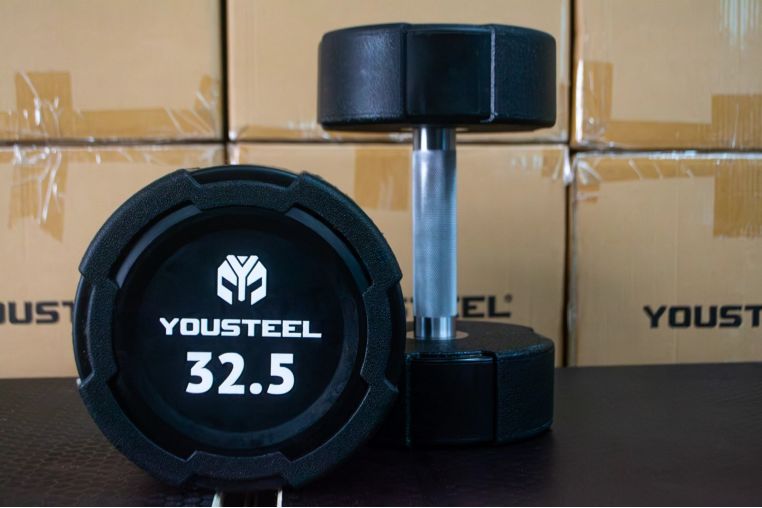 Гантель EVO 32,5кг полиуретановая YouSteel 