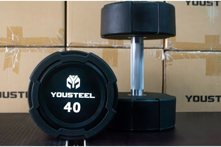 Гантель EVO 40кг полиуретановая YouSteel 