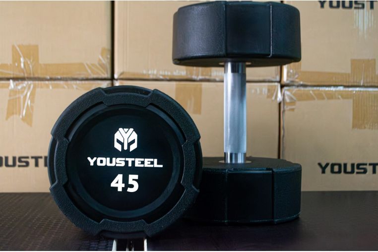 Гантель EVO 45кг полиуретановая YouSteel 