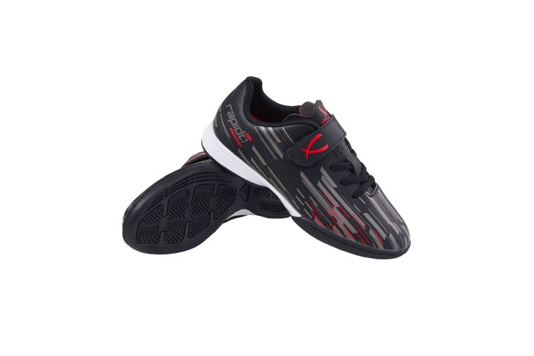 Бутсы зальные Jogel Rapido IN Black/grey, детский 