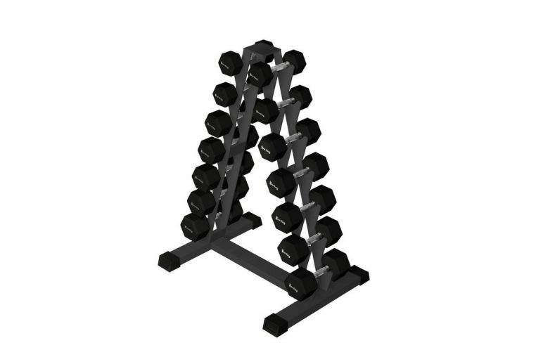 Стойка для гексагональных гантелей Iron King на 7 пар, 4-10 кг (шаг 1 кг) IK 225 
