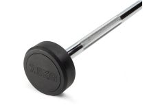 Штанга неразборная обрезиненная 7,5 кг. Прямой гриф. VictoryFit VF-DX4075