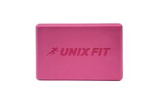 Блок для йоги и фитнеса UNIX Fit (200 г) 23 х 15 х 7 см, 1 шт, розовый