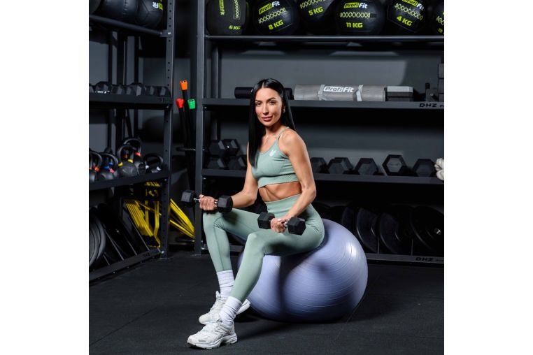 Гимнастический мяч антивзрыв D65 см PROFI-FIT фото 3