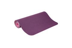 Коврик для йоги и фитнеса ПРОФ (фиолетовый-розовый) 6 мм PROFI-FIT