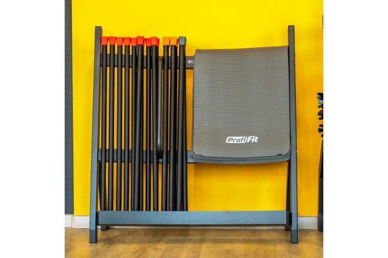 Коврик для фитнеса СОФТ ЛАЙН (серый) 12 мм PROFI-FIT фото 5