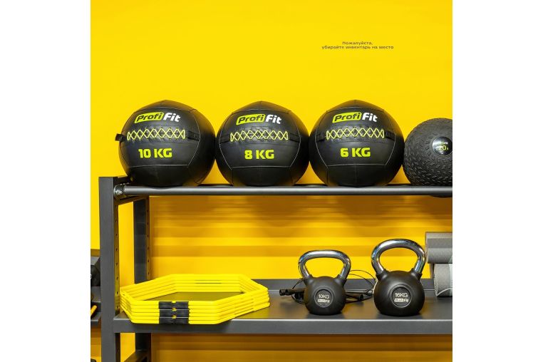 Медицинбол набивной (Wallball) PROFI-FIT 10 кг фото 1