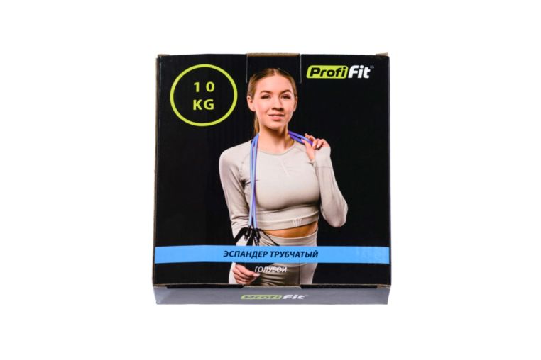 Эспандер трубчатый голубой, сопротивление 10 кг PROFI-FIT РАСПРОДАЖА фото 1