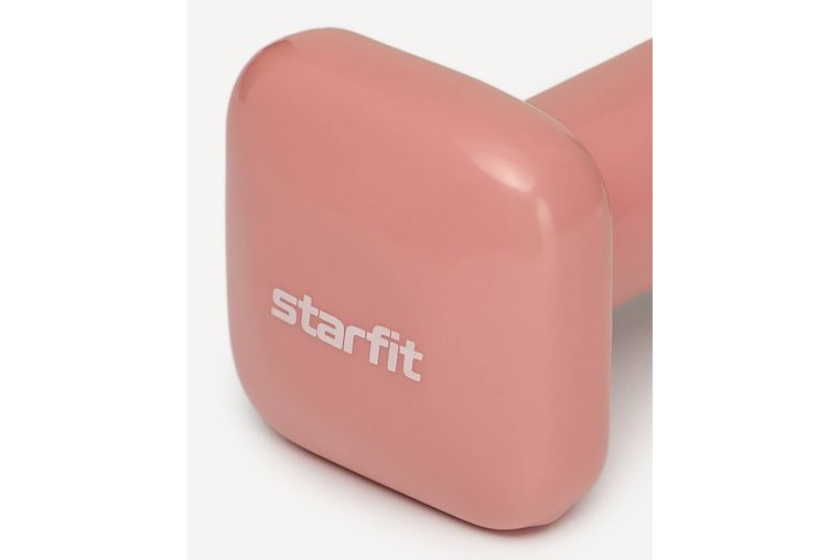 Гантель виниловая 1 кг Star Fit DB-106 терракотовый фото 3