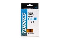 Мяч для настольного тенниса, d40+ мм, 6 шт Torres Club 2* TT23013 оранжевый Мяч для настольного тенниса, d40+ мм, 6 шт Torres Club 2* TT23013 оранжевый